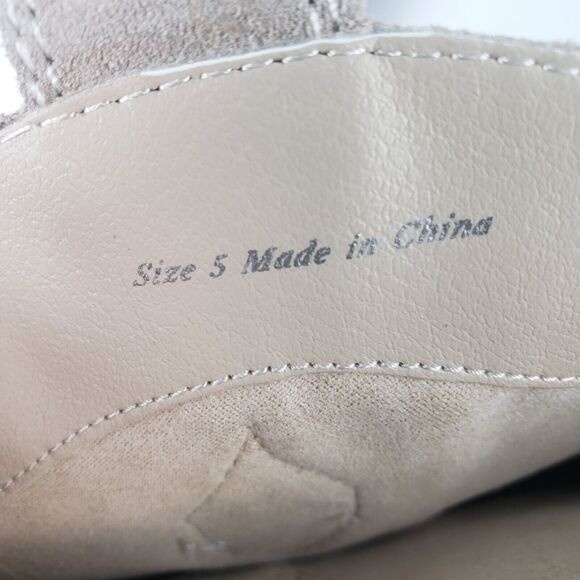 Dolce Vita Samare Western cowgirl tall Boots Suede beige Size 5 - Picture 16 of 16